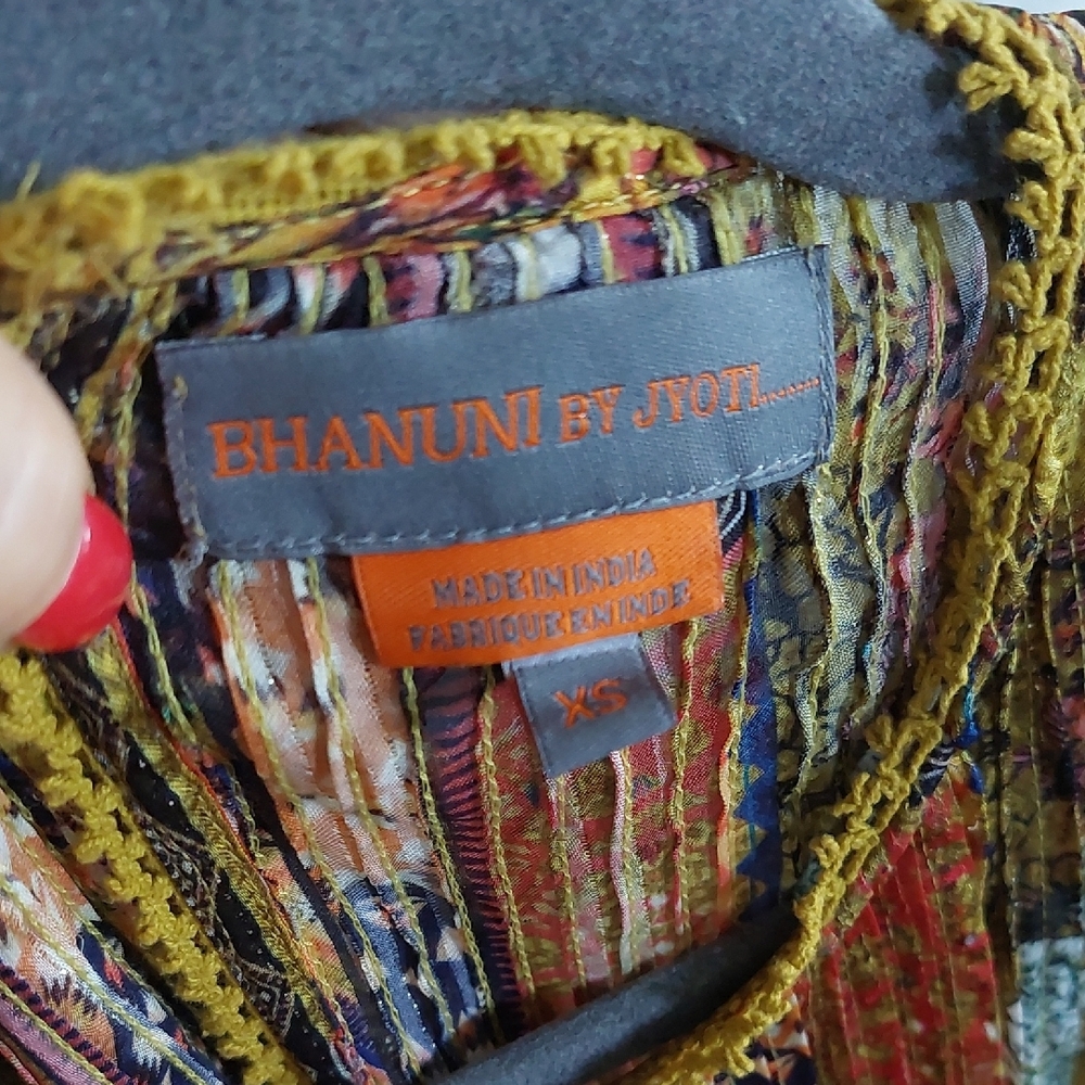 Antropologie  BHANUNI BY JYOTI Pleated Maxi Sundress with Embellishments - Picture 5 of 14